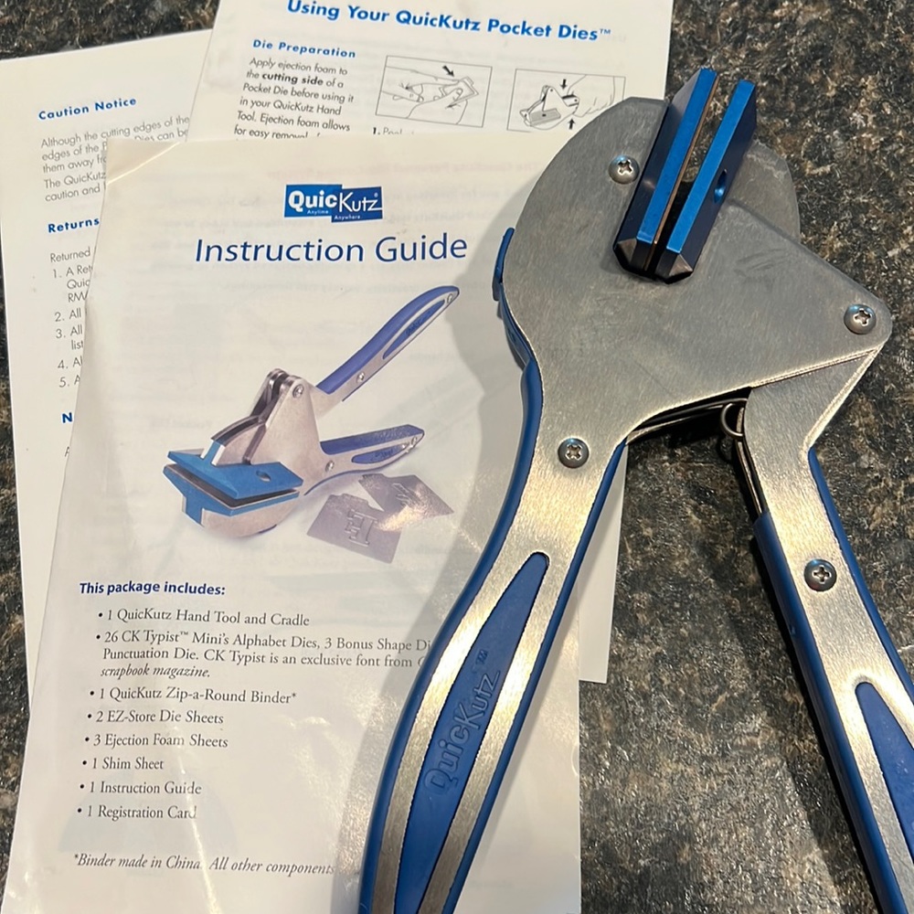 QuicKutz handheld die cutting tool
